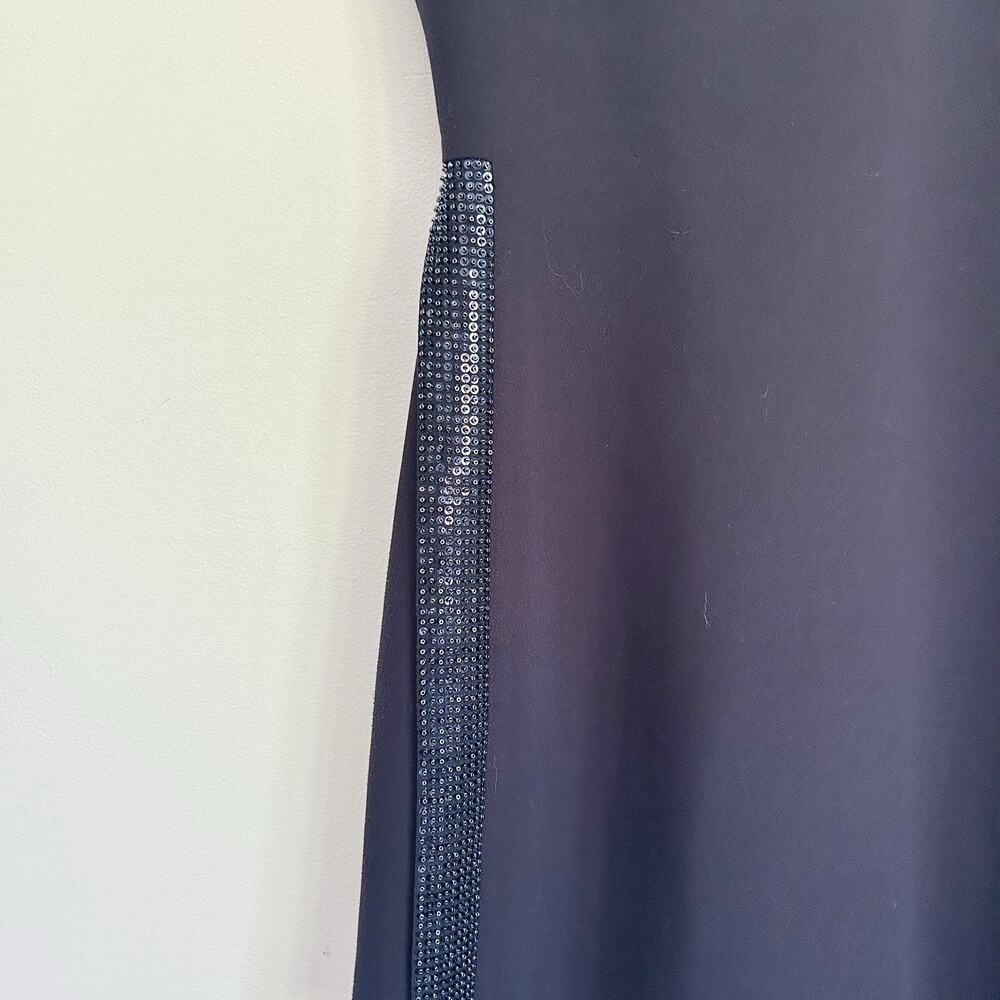 Ted Baker Beaded Sleeveless Dress Size 4 Navy - Picture 2 of 6